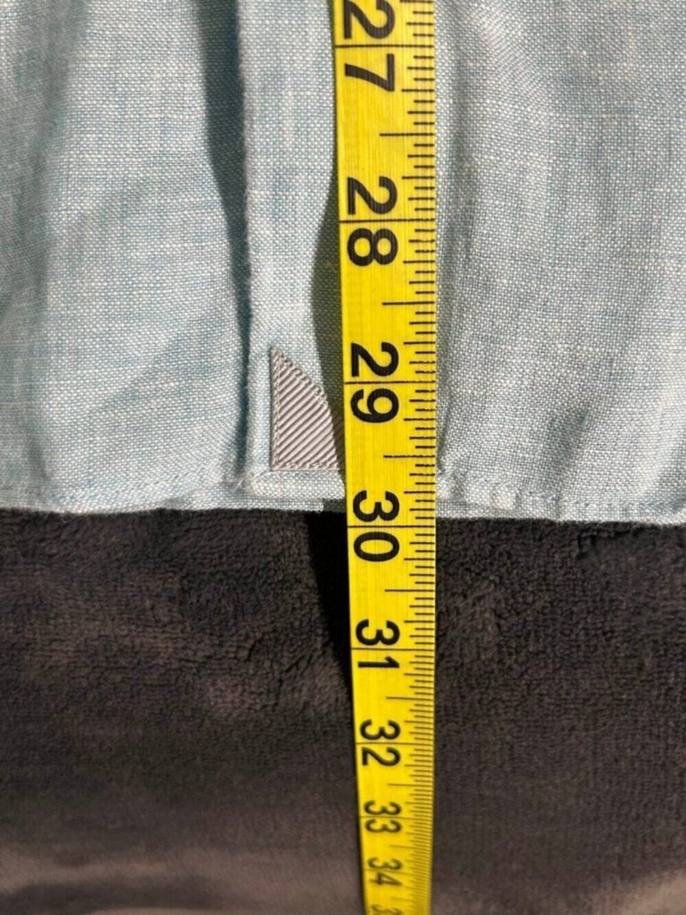 Untuckit Wrinkle Resistant Linen Shirt Men’S Xl Light Blue Long Sleeve - Picture 5 of 6